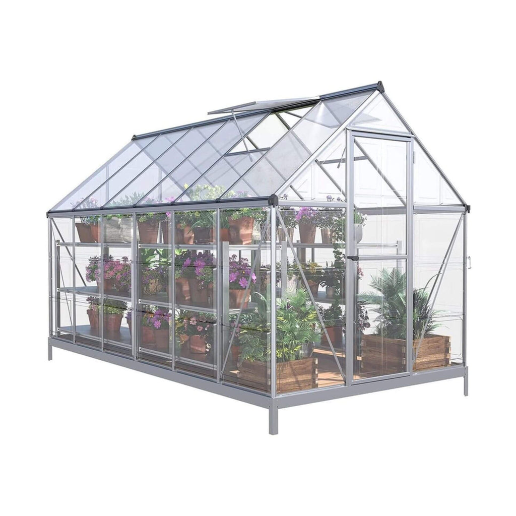 Heavy-Duty All-Weather Aluminum-Polycarbonate Walk-In Greenhouse Model | SAKSBY WHOLESALE