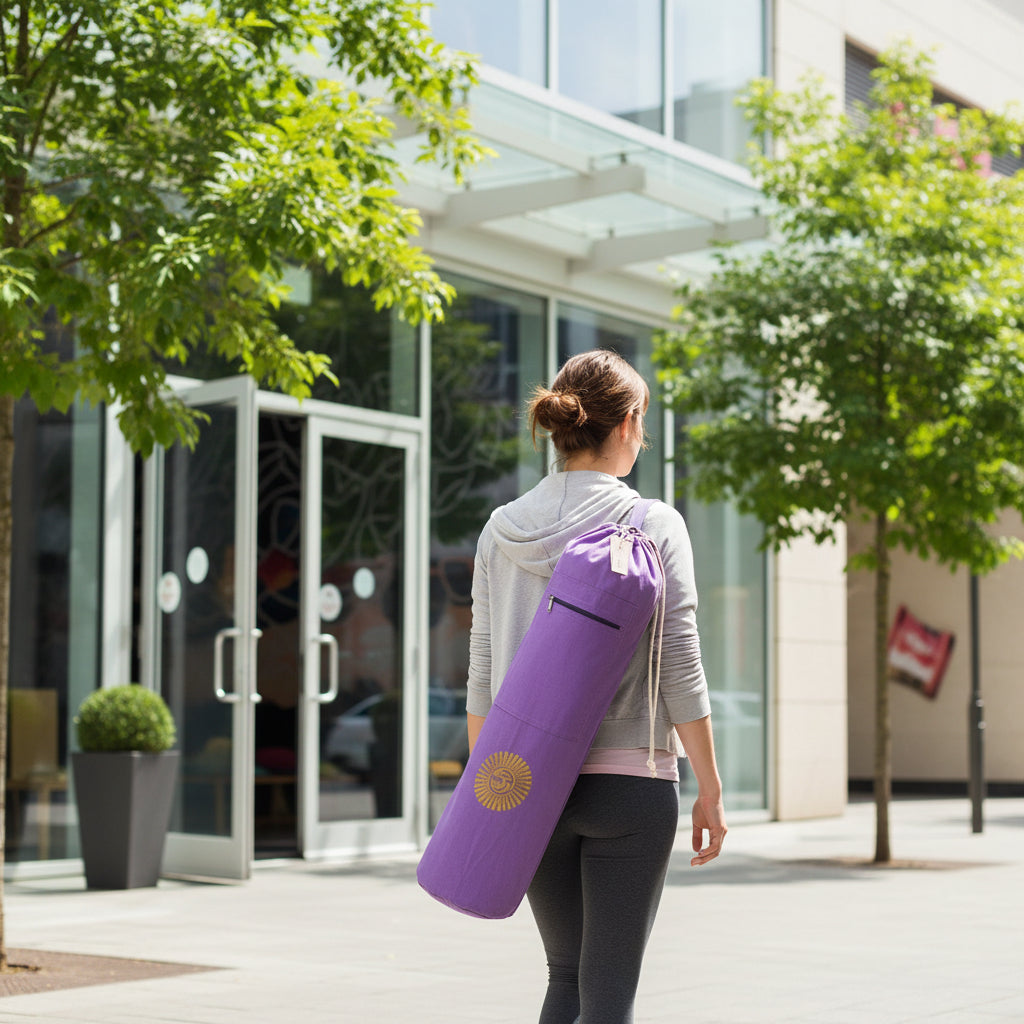 Heavy-Duty Cotton Canvas Yoga Mat Bag | DC-OMSutra