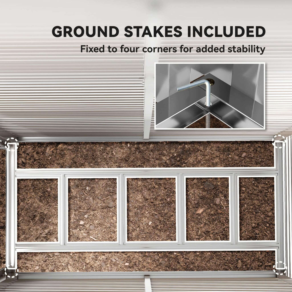 Heavy-Duty Outdoor-Grade Galvanized Lockable-Doors Storage Shed | SAKSBY WHOLESALE