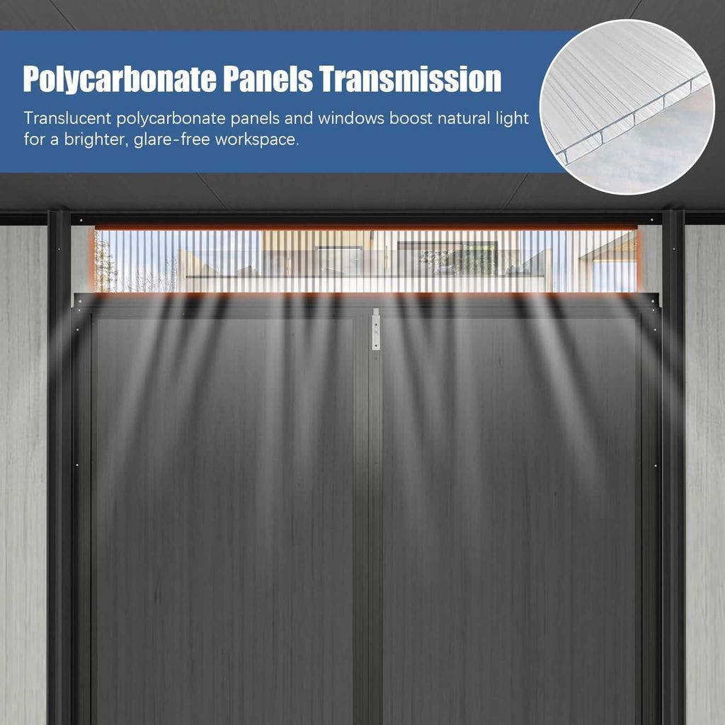 Heavy-Duty Weather-Resistant Lockable Double-Doors Resin Shed | SAKSBY WHOLESALE