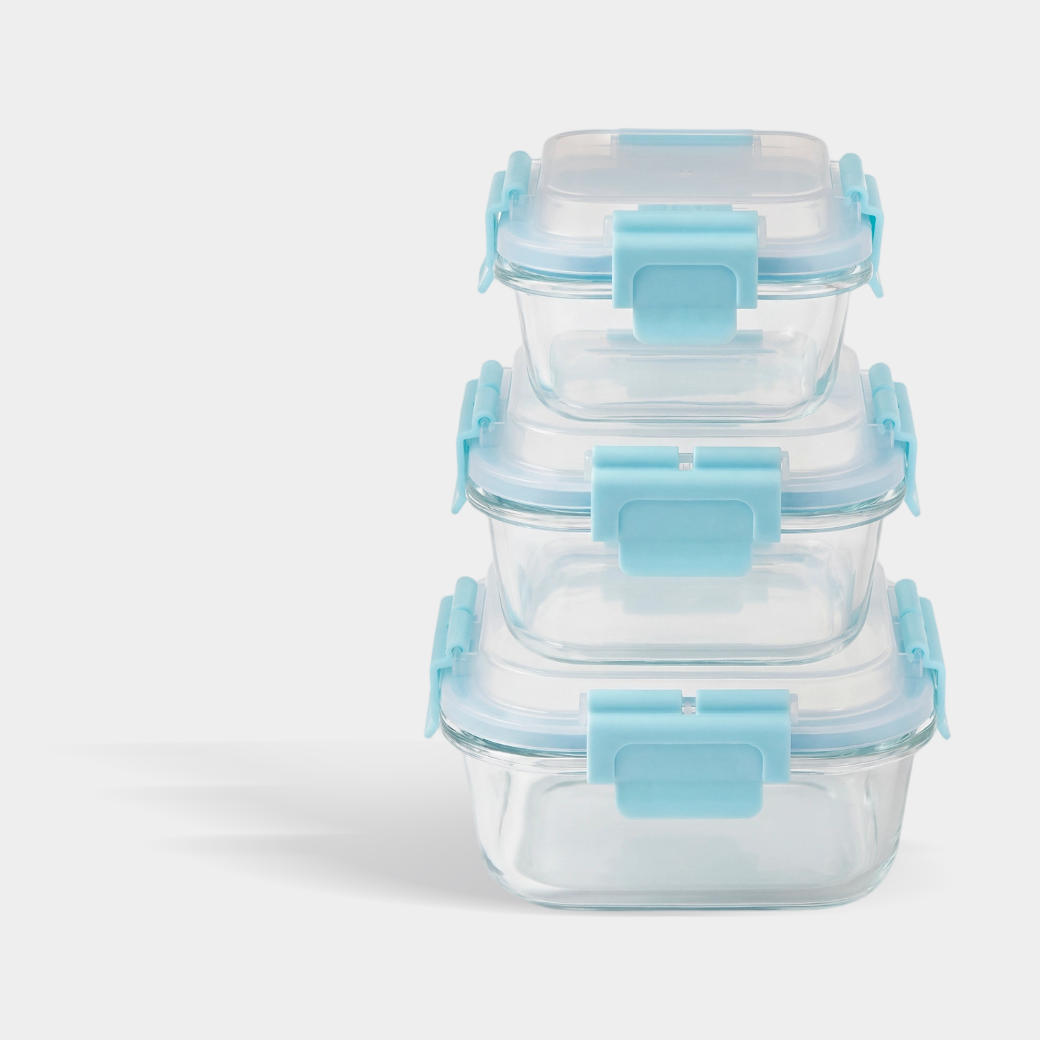 High Top Lid Square Containers