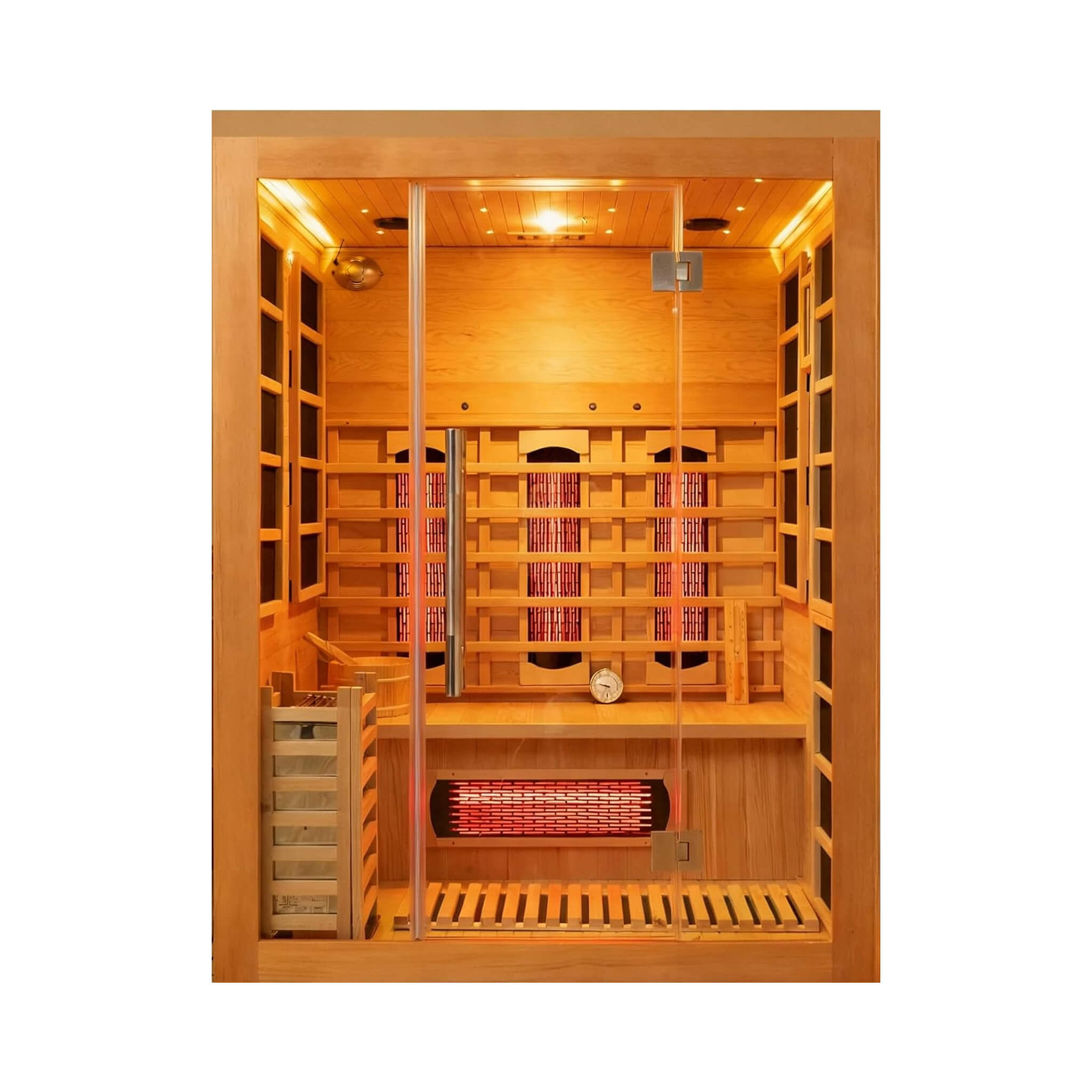 Hybrid Infrared Sauna 3-Person HyperThermalDeluxeExecutiveSeries Ultra | SAKSBY WHOLESALE