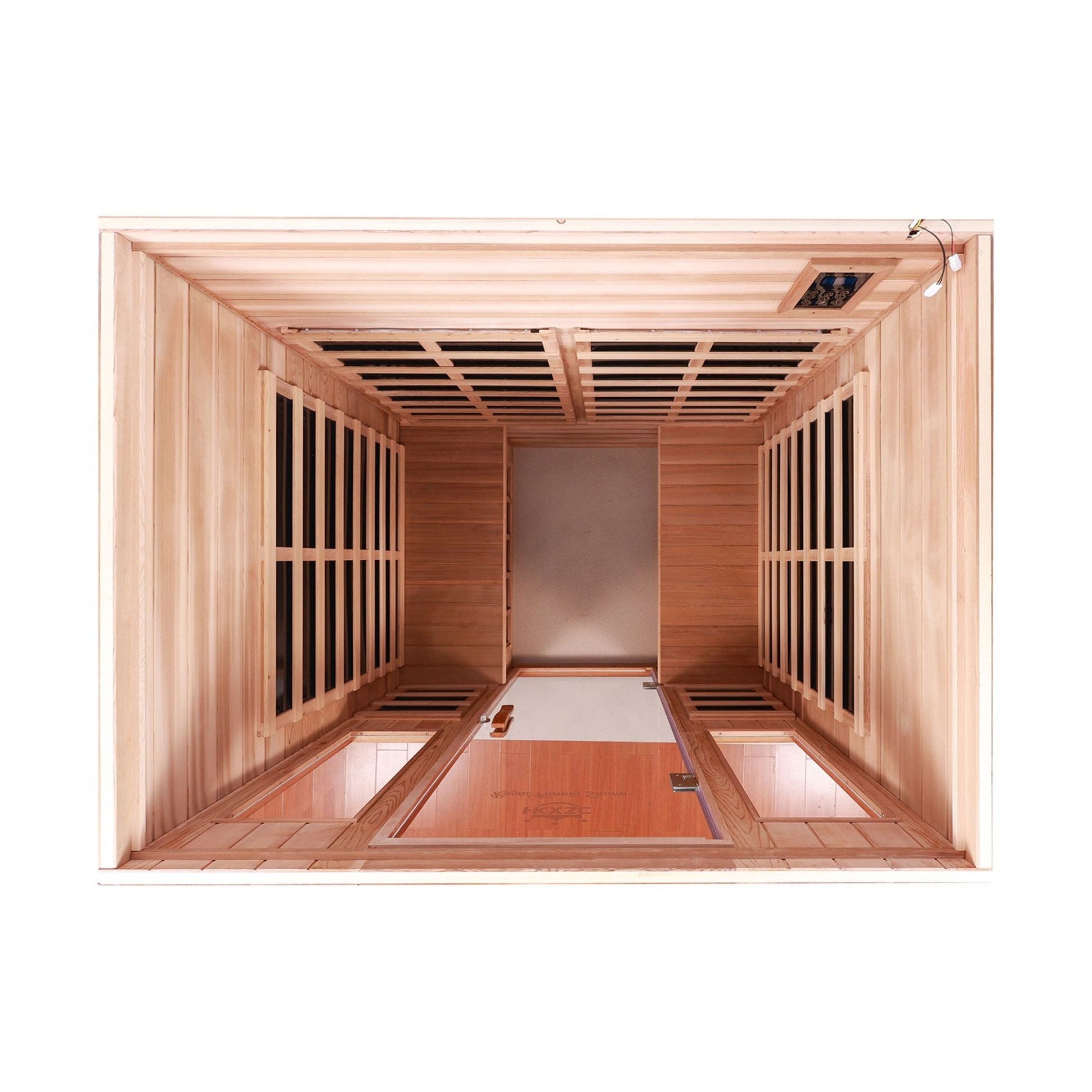 HyperIndustrialGrade UltraPremium Outdoor Infrared Hemlock Sauna | SAKSBY WHOLESALE