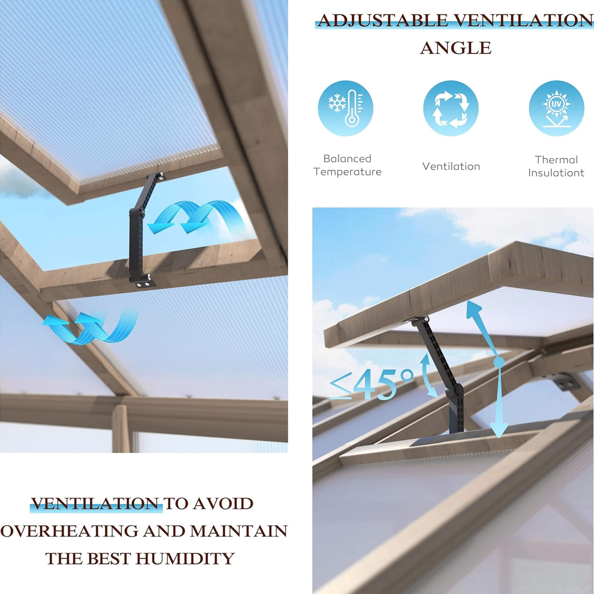 HyperUltraPremiumWeather-Resistant Polycarbonate Wooden Greenhouse With Panels | SAKSBY