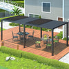 [10X19FT] Alora Premium Full Aluminum Patio Outdoor Louvered Pergola With Adjustable Hardtop Roof (SAK86352) by SAKSBY WHOLESALE