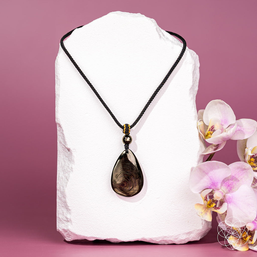 Hypersthene Teardrop Pendant Manifestation | Conscious Items