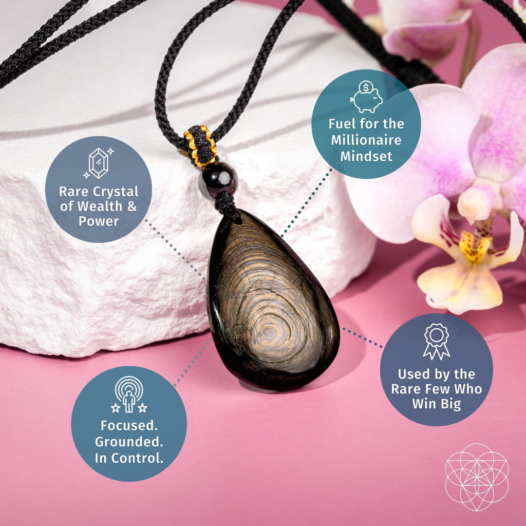Hypersthene Teardrop Pendant Manifestation | Conscious Items
