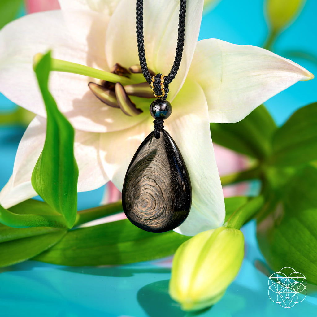Hypersthene Teardrop Pendant Manifestation | Conscious Items