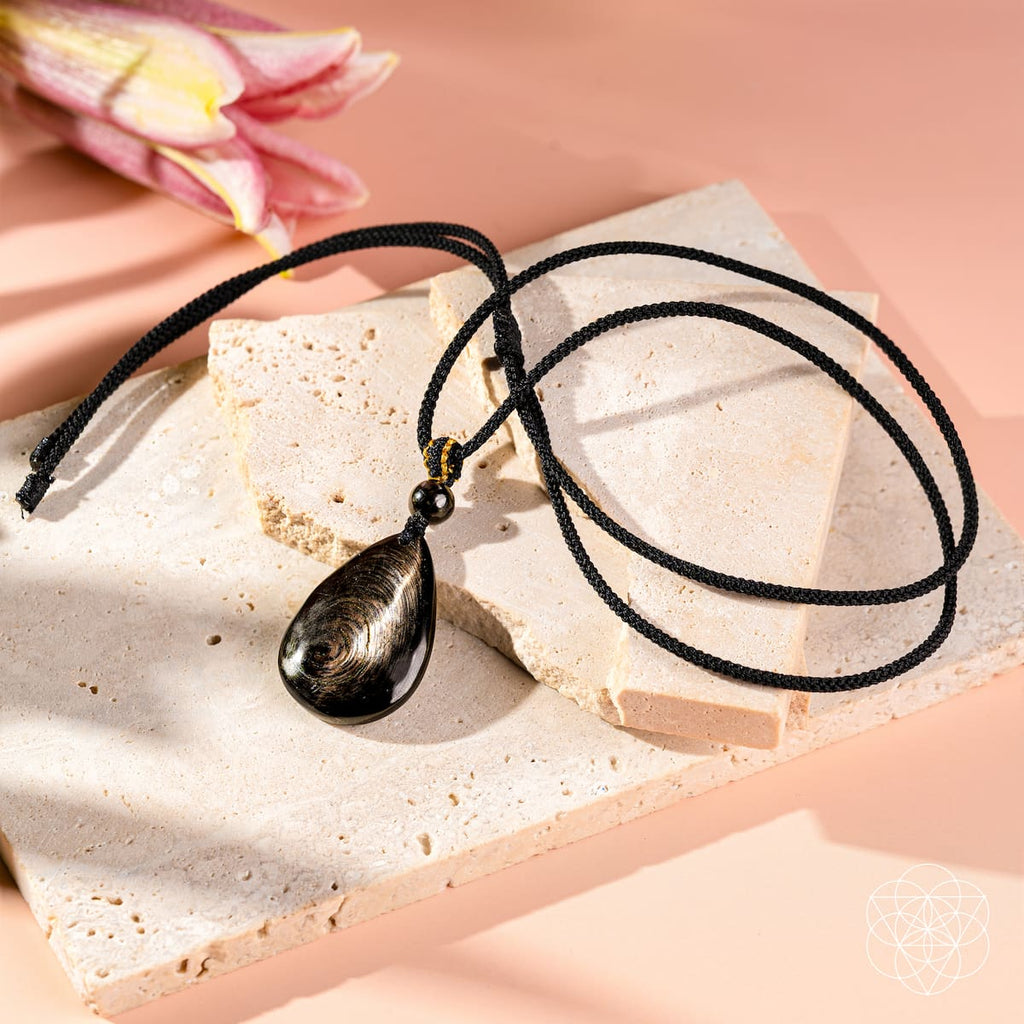 Hypersthene Teardrop Pendant Manifestation | Conscious Items