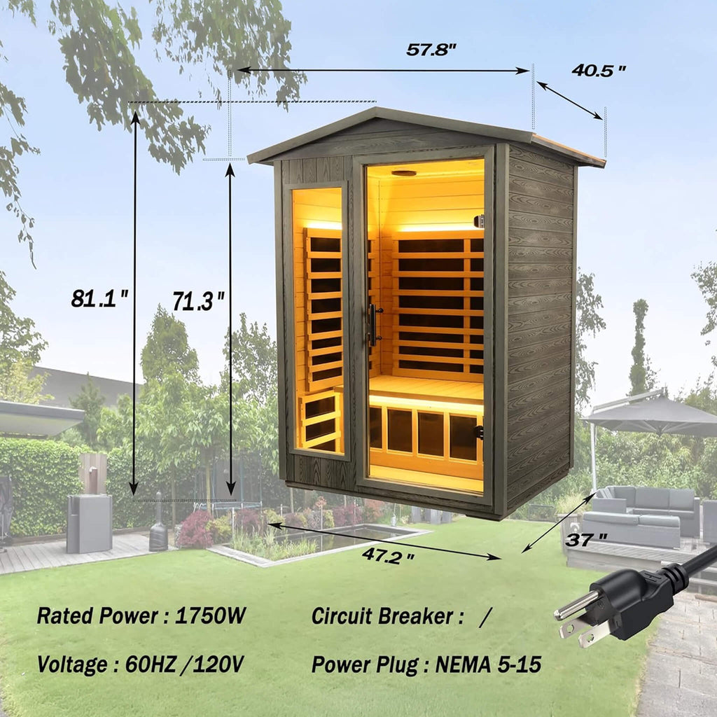 Hyperthermally-Engineered Carbonized Walnut Far-Infrared Sauna | SAKSBY WHOLESALE