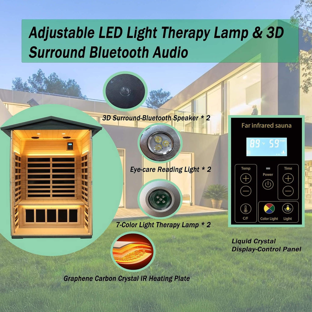 Hyperthermally-Engineered Carbonized Walnut Far-Infrared Sauna | SAKSBY WHOLESALE
