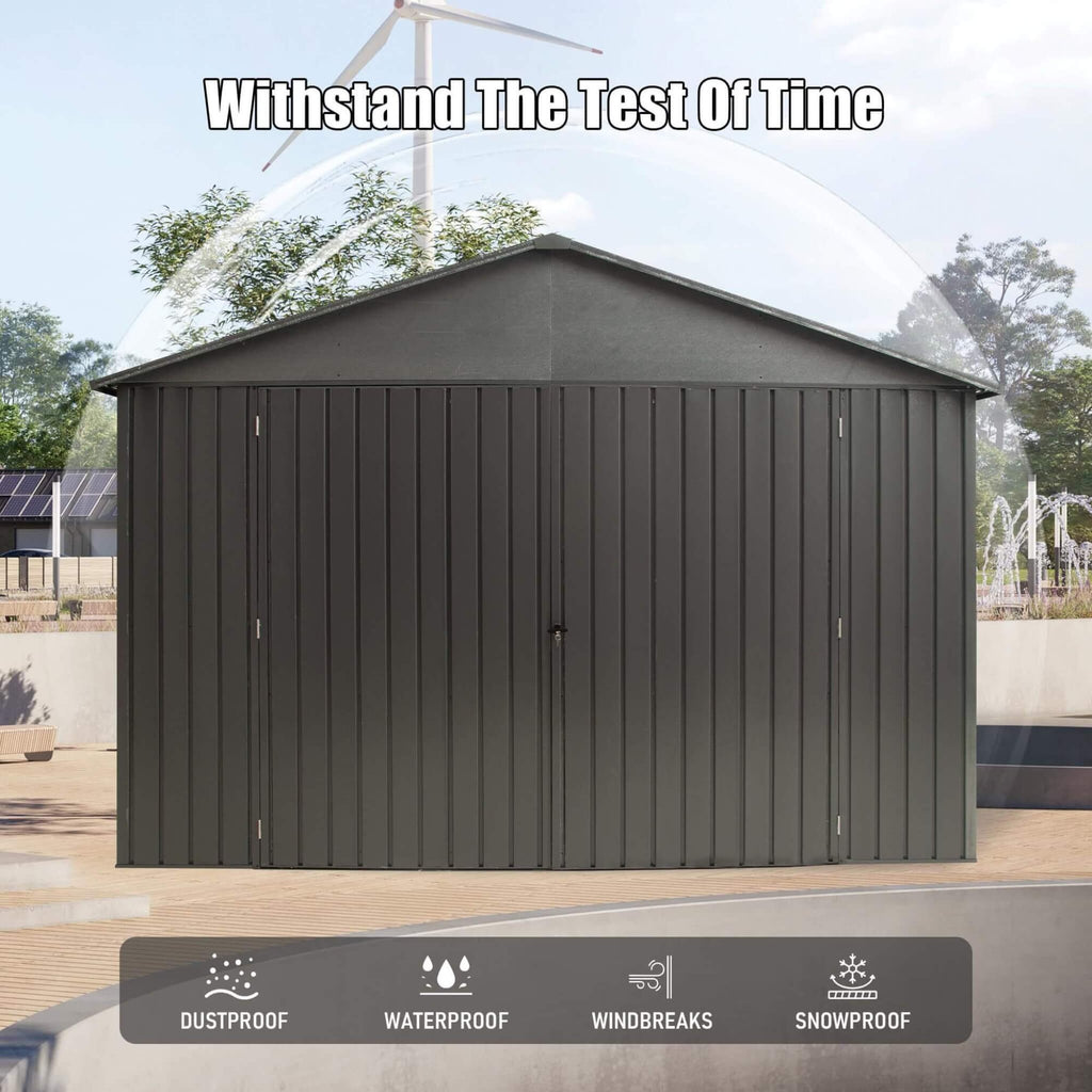 Hyperweatherproof Industrial-Grade Steel Lockable Garage Shed | SAKSBY WHOLESALE