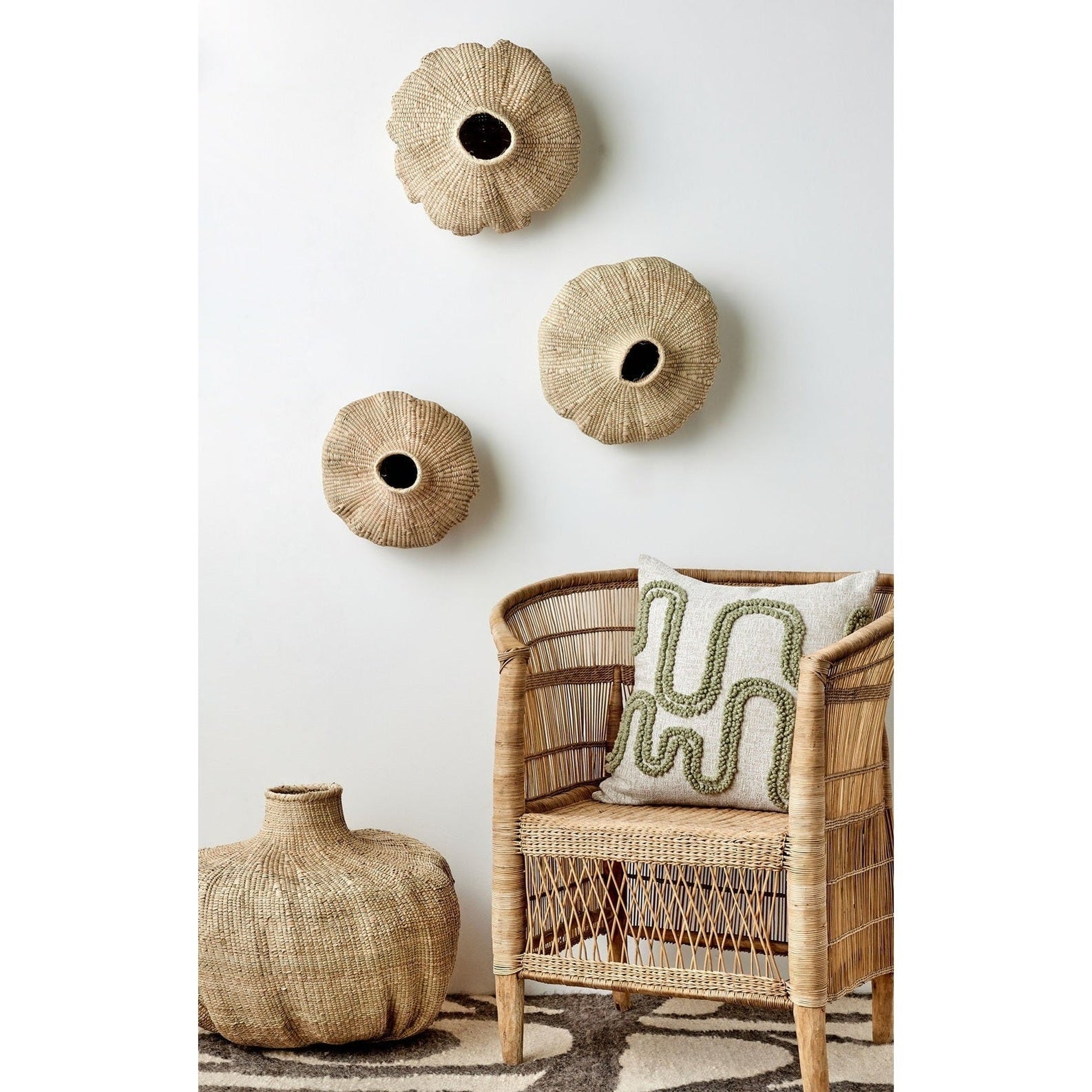 Ilala Garlic Gourd Handwoven African Basket