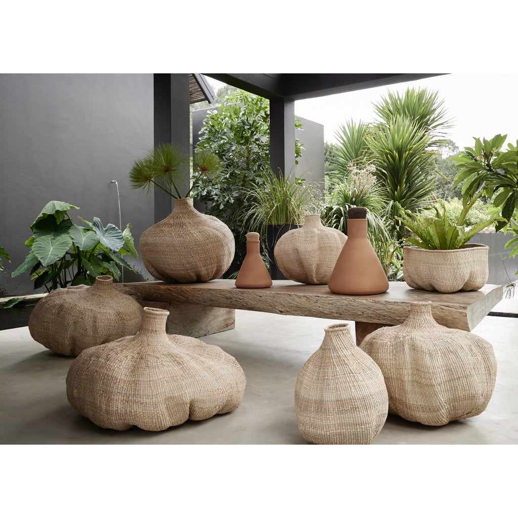 Ilala Garlic Gourd Handwoven African Basket