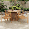 IndestructiblyWeatherproof PolyurethaneCoated AcaciaWood OutdoorDiningSet PremiumGrade PatioFurniture | SAKSBY
