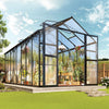 [08x16FT] Premium Polycarbonate Outdoor Walk-In Patio Greenhouse With Double Swing Doors, 4MM (SAK79206) by SAKSBY WHOLESALE