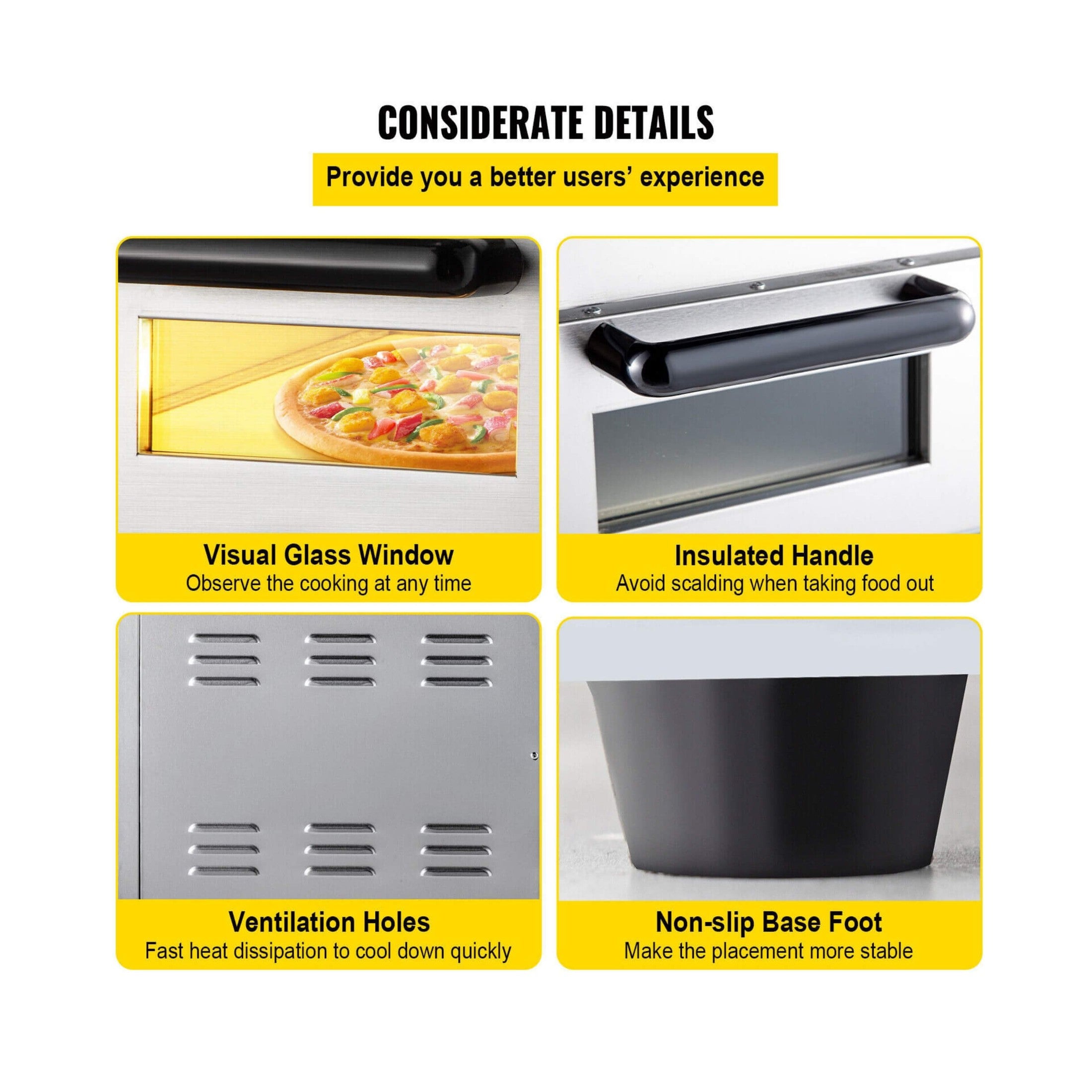 Industrial-Grade Extreme-Heavy-Duty Electric Double-Deck Pizza Oven | Saksby Wholesale