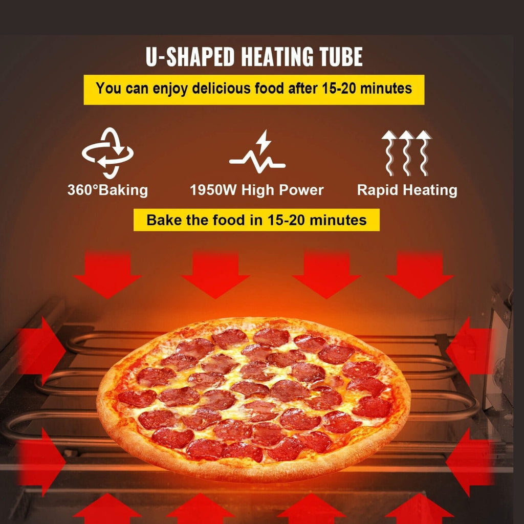 Industrial-Grade Extreme-Heavy-Duty Electric Double-Deck Pizza Oven | Saksby Wholesale