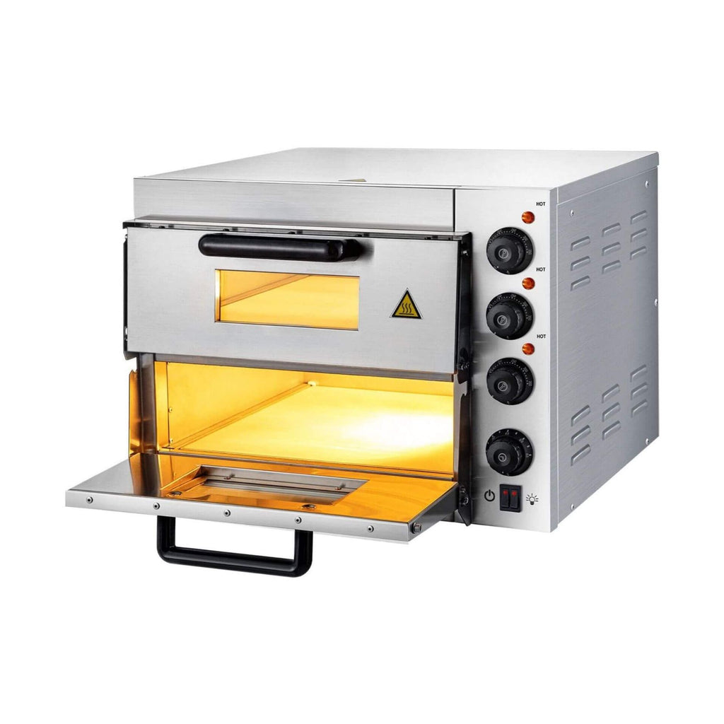 Industrial-Grade Extreme-Heavy-Duty Electric Double-Deck Pizza Oven | Saksby Wholesale