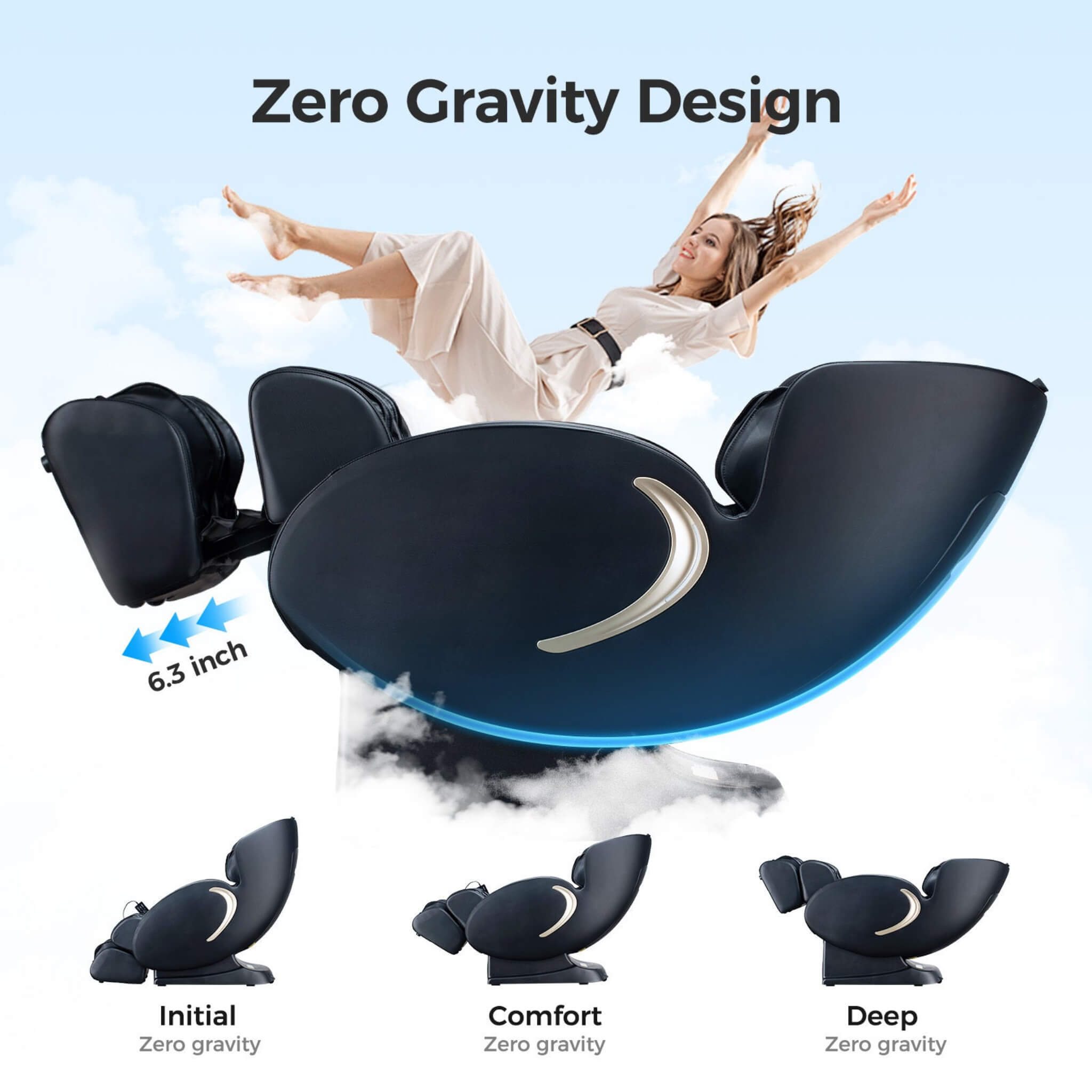 Industrial-Grade Hyper-Comfort Zero-Gravity Shiatsu Recliner Full-Body | SAKSBY WHOLESALE