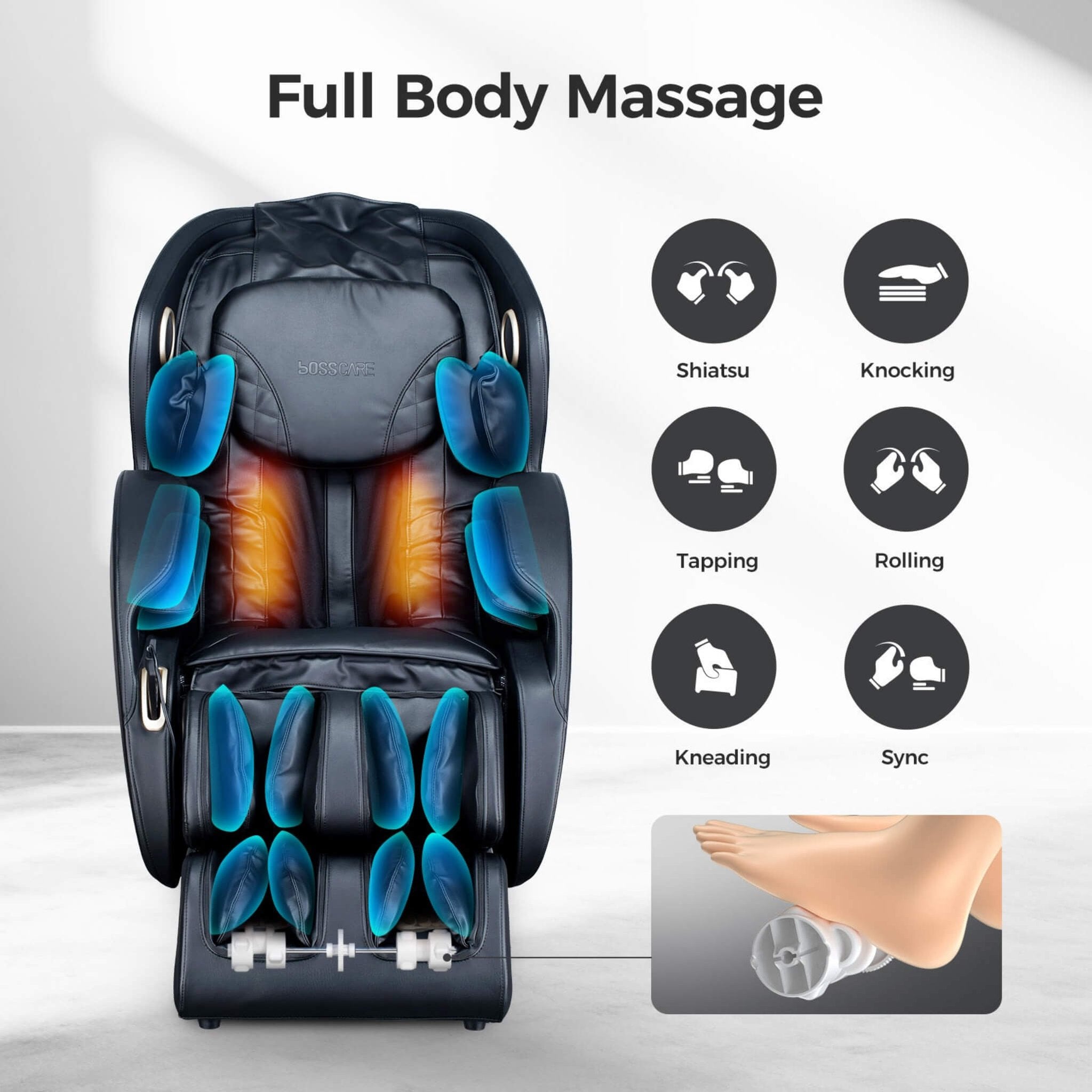 Industrial-Grade Hyper-Comfort Zero-Gravity Shiatsu Recliner Full-Body | SAKSBY WHOLESALE