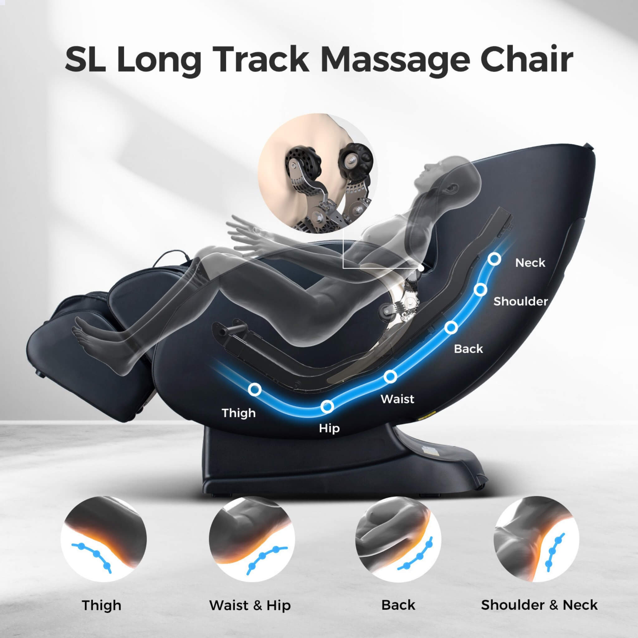 Industrial-Grade Hyper-Comfort Zero-Gravity Shiatsu Recliner Full-Body | SAKSBY WHOLESALE