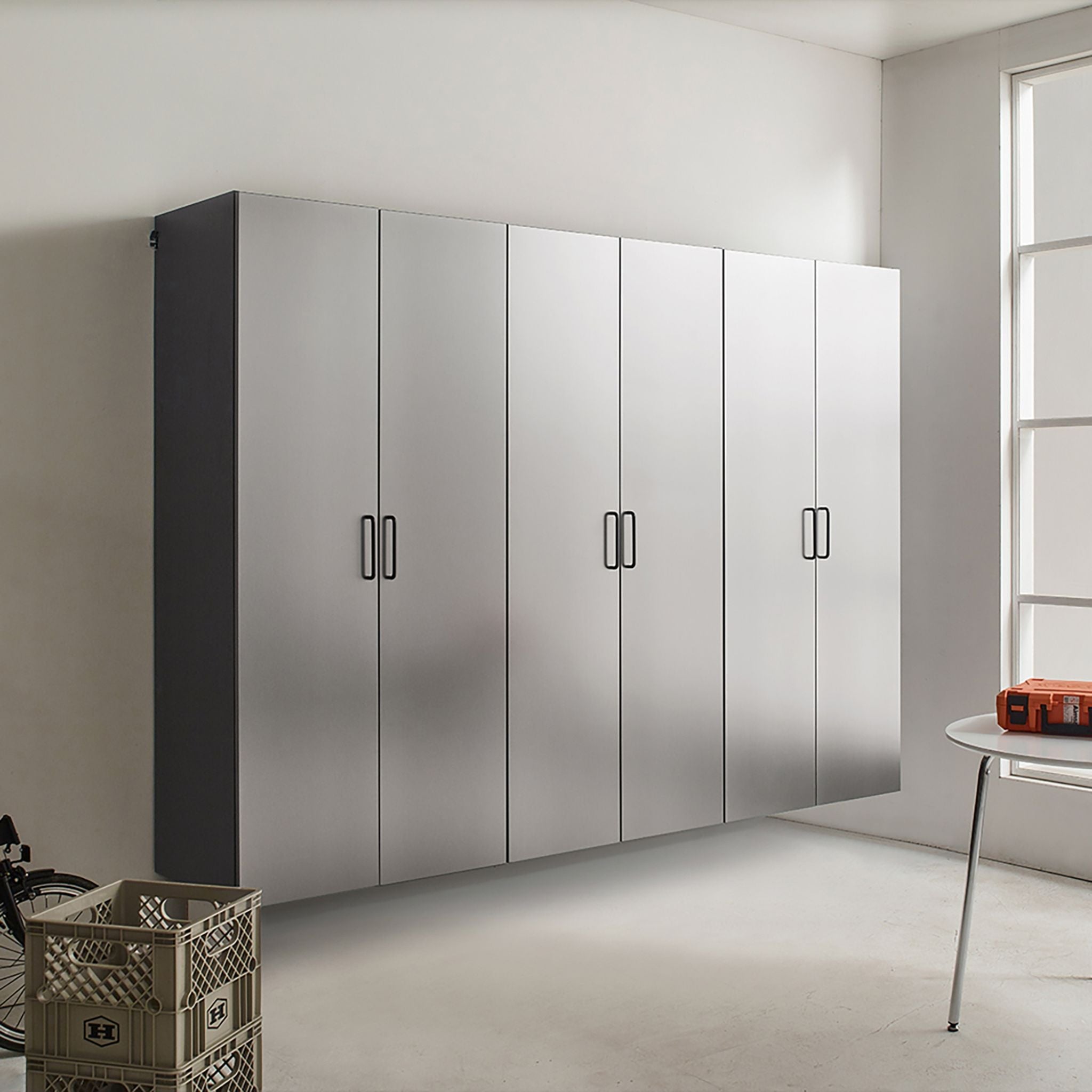 Industrial-Grade Oversized Storage-Cabinet Set With Soft-Close | SAKSBY WHOLESALE