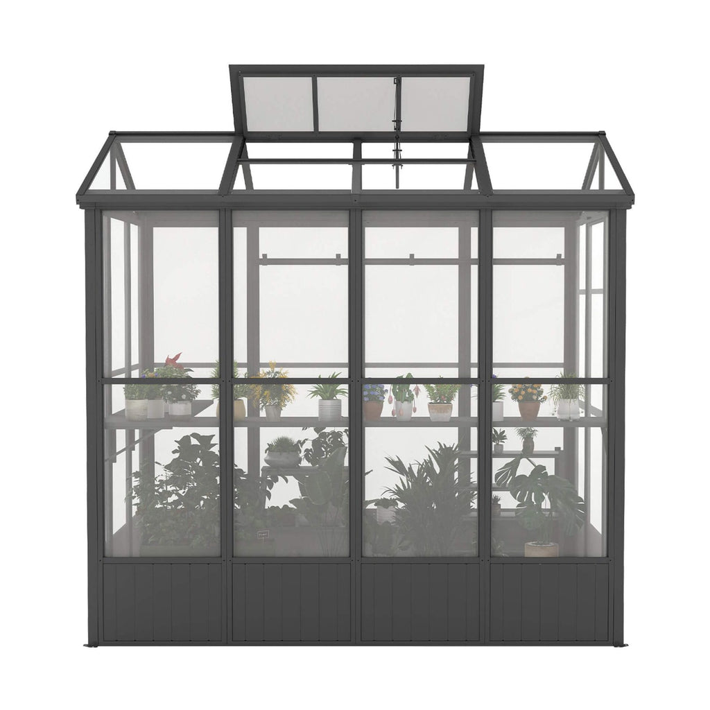 [06X08FT] Heavy-Duty Outdoor Polycarbonate Greenhouse With Fully Automatic Temperature Control Vent (SAK51892) by SAKSBY WHOLESALE