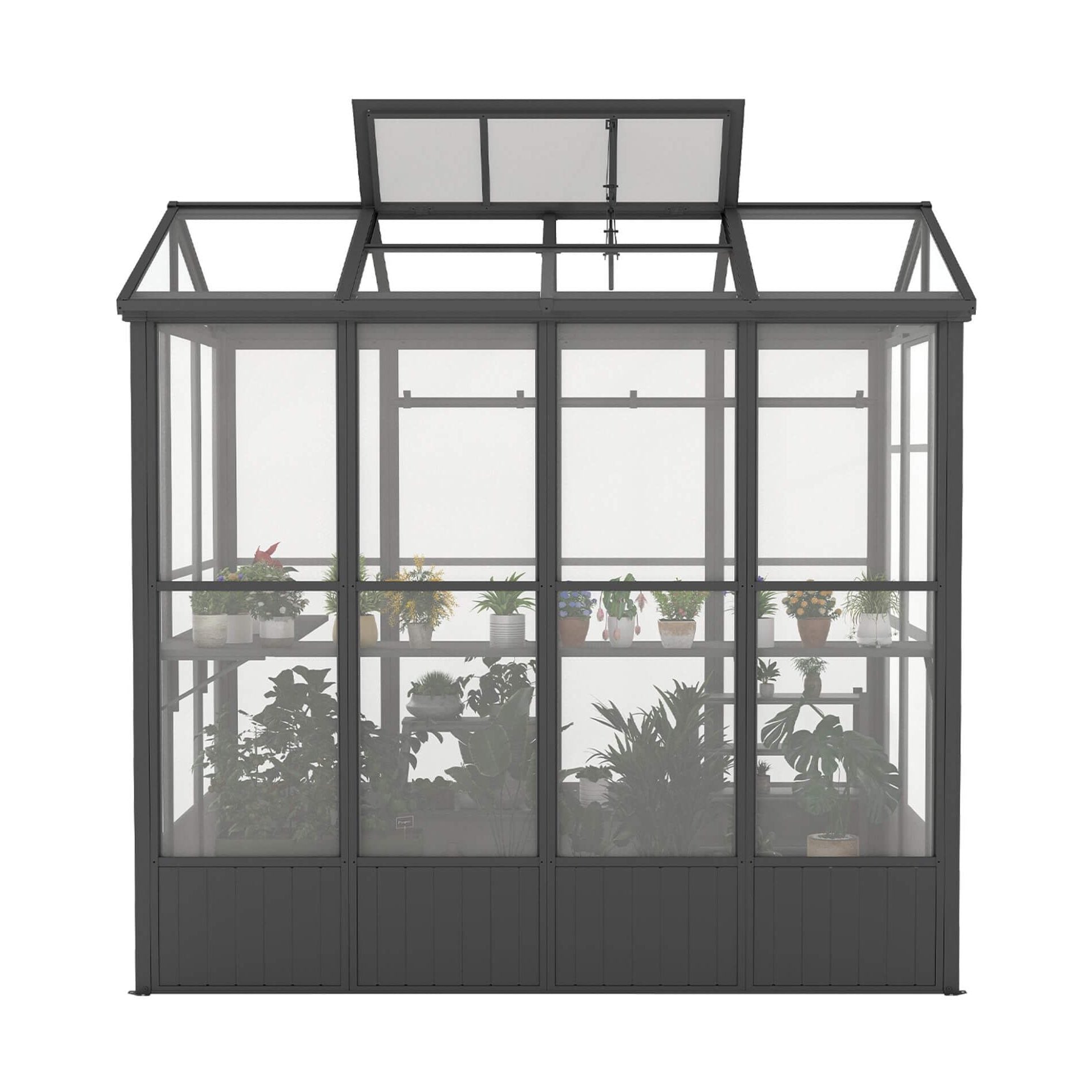 [06X08FT] Heavy-Duty Outdoor Polycarbonate Greenhouse With Fully Automatic Temperature Control Vent (SAK51892) by SAKSBY WHOLESALE