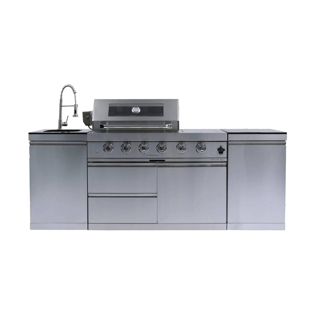 Industrial-Grade Stainless-Steel Outdoor Premium Barbecue Island | SAKSBY WHOLESALE