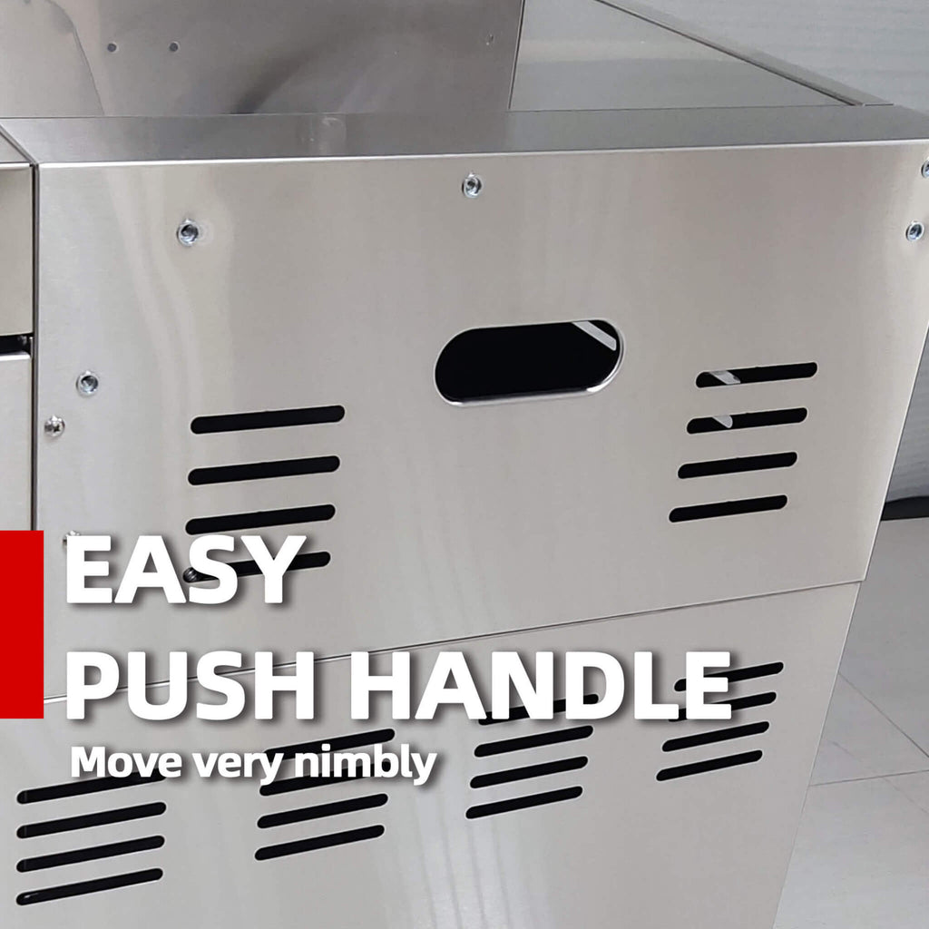 Industrial-Grade Stainless-Steel Outdoor Premium Barbecue Island | SAKSBY WHOLESALE