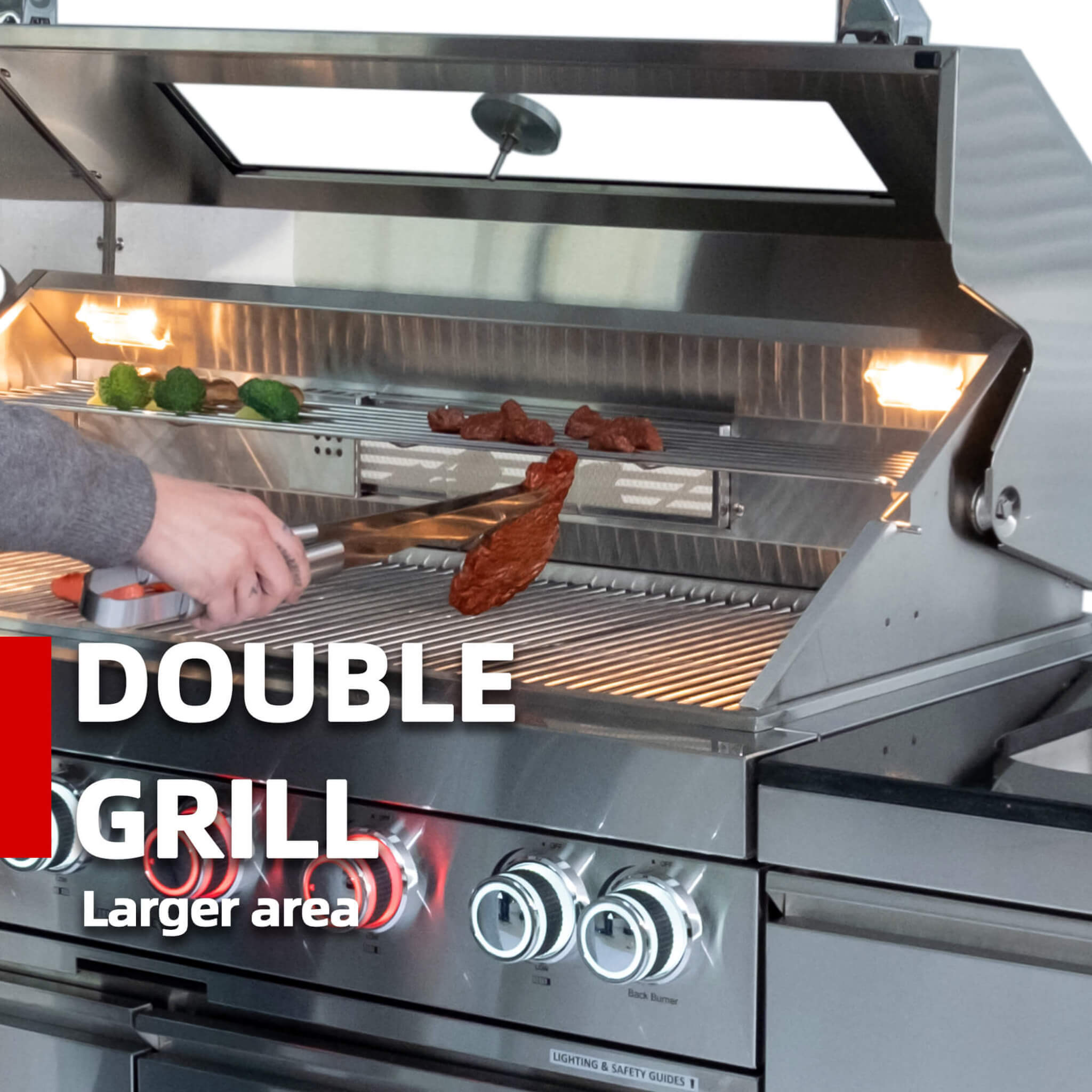 Industrial-Grade Stainless-Steel Outdoor Premium Barbecue Island | SAKSBY WHOLESALE