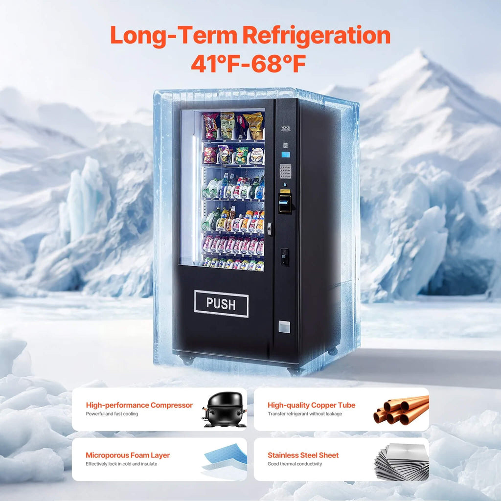 Premium 60-Slot Combo Vending Machine With ICT Bill And Coin Acceptor (SAK31842) by SAKSBY WHOLESALE