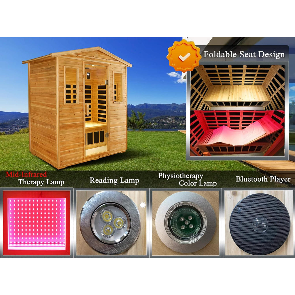 Industrial-Grade Ultra-Premium Full-Spectrum Infrared Sauna Outdoor | SAKSBY WHOLESALE