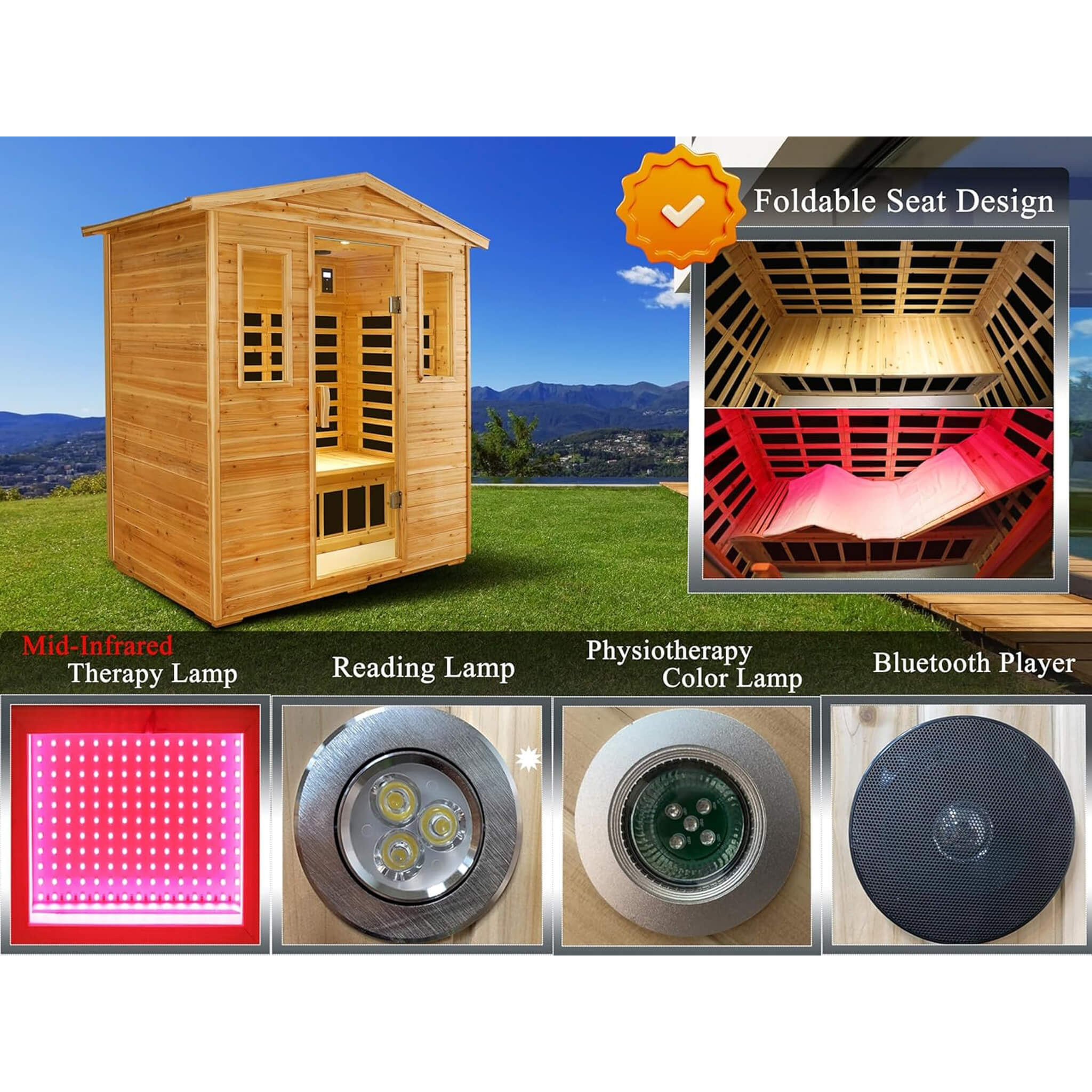 Industrial-Grade Ultra-Premium Full-Spectrum Infrared Sauna Outdoor | SAKSBY WHOLESALE