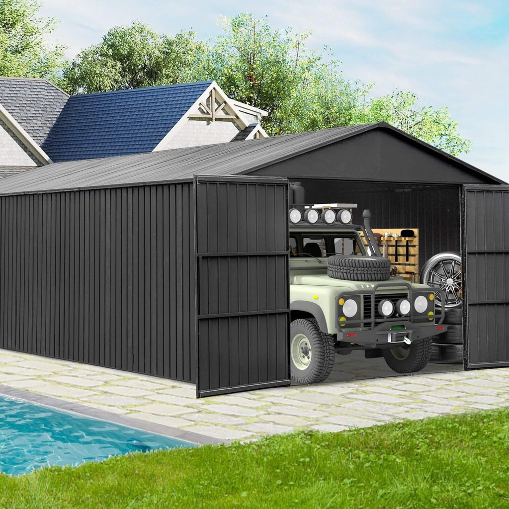 Industrial-Grade Weatherproof Structural Steel Carport Enclosure | SAKSBY WHOLESALE