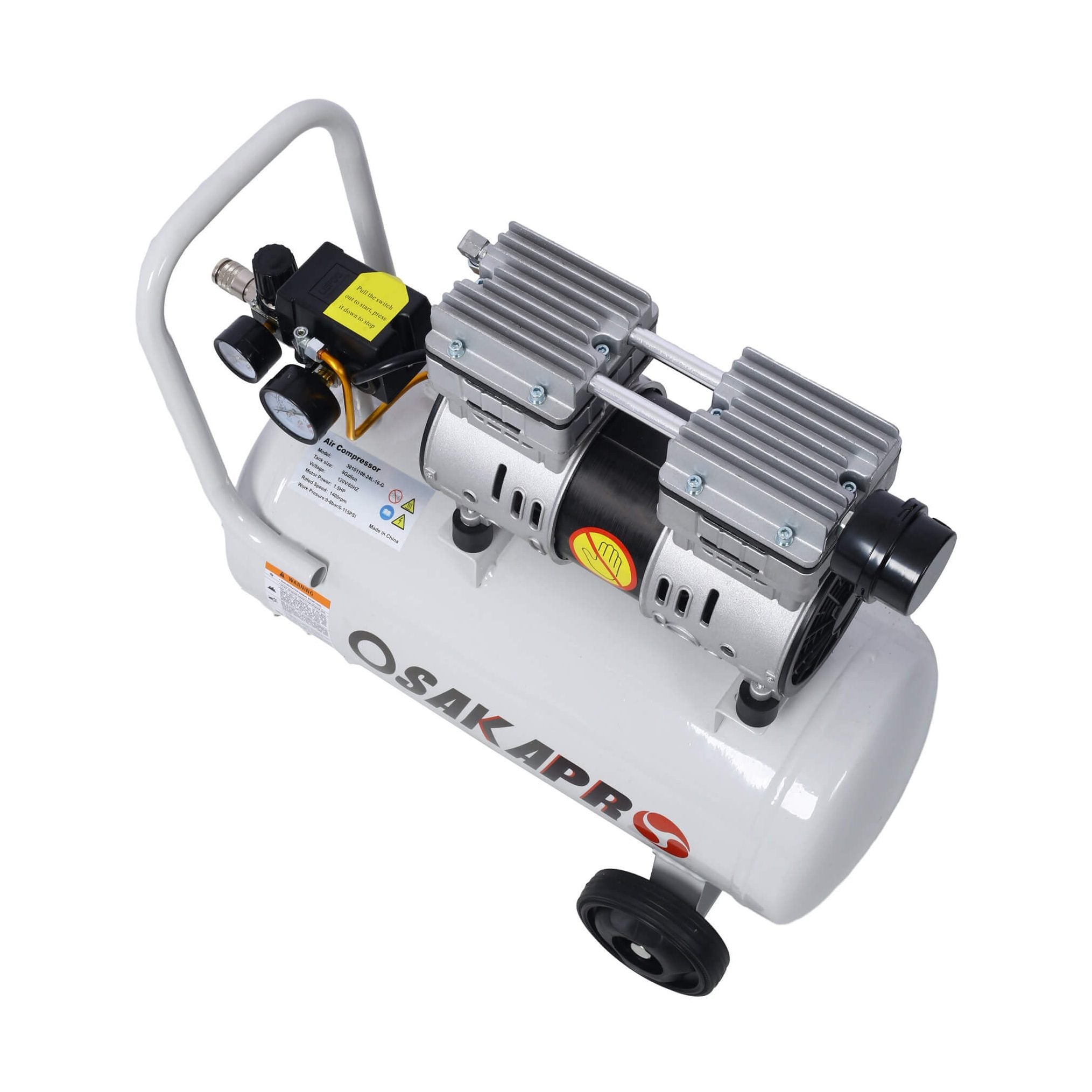 Industrial-Grade Whisper-Quiet Oil-Free Portable Air Compressor | SAKSBY WHOLESALE