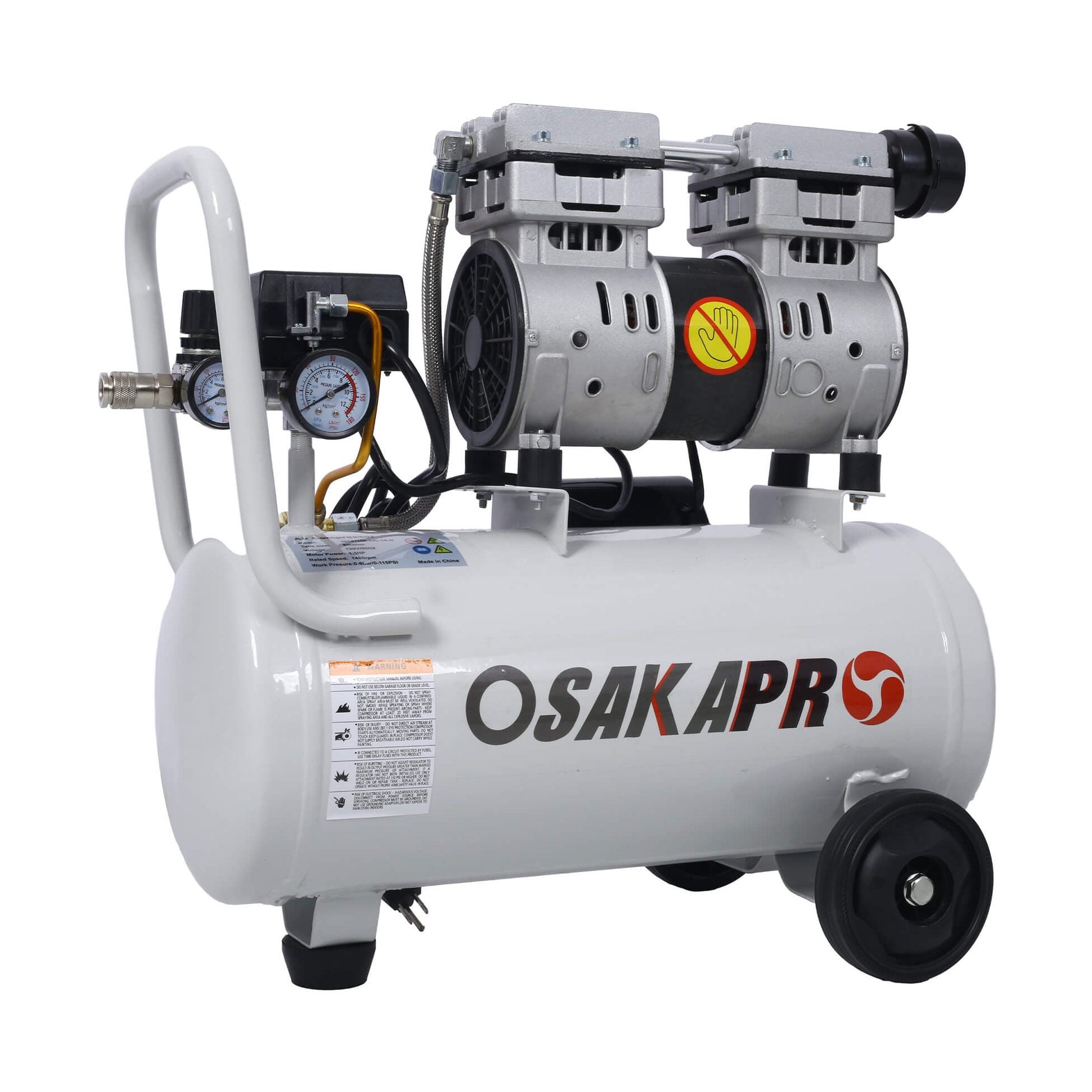 Industrial-Grade Whisper-Quiet Oil-Free Portable Air Compressor | SAKSBY WHOLESALE