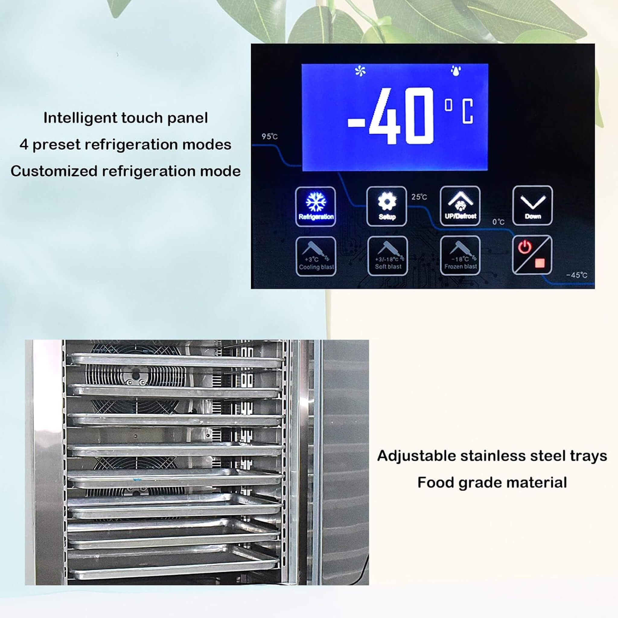 Commercial Heavy-Duty Extra-Low Temperature Blast Chiller Freezer (SAK46083) by SAKSBY WHOLESALE