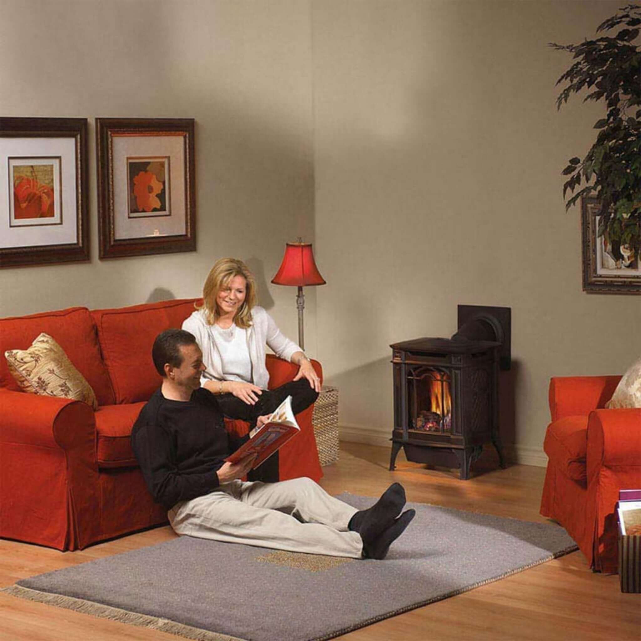 Industrial Ultra-Heavy-Duty Cast-Iron Direct-Vent Gas Stove | Ultra-High Efficiency