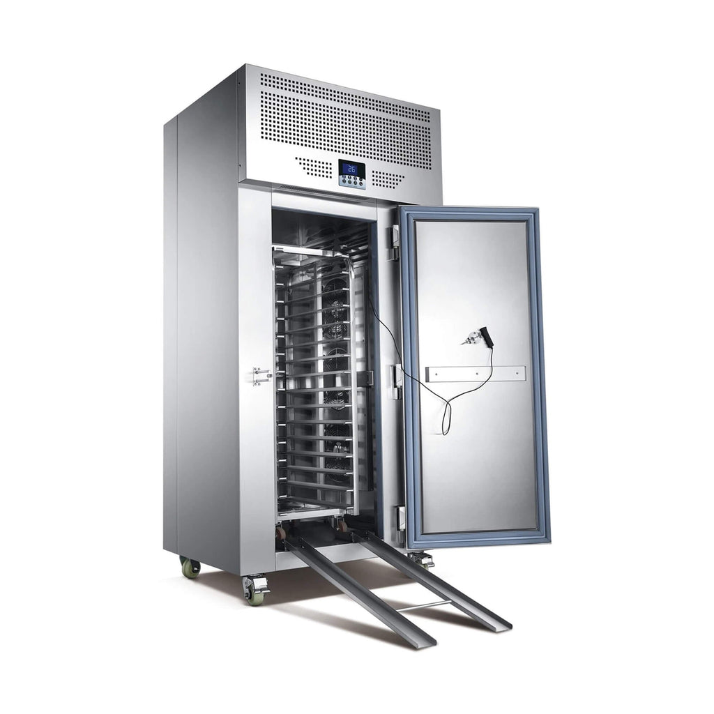 Commercial Heavy-Duty 15-Tray Blast Chiller Freezer Cabinet With Trolley Cart (SAK57249) by SAKSBY WHOLESALE