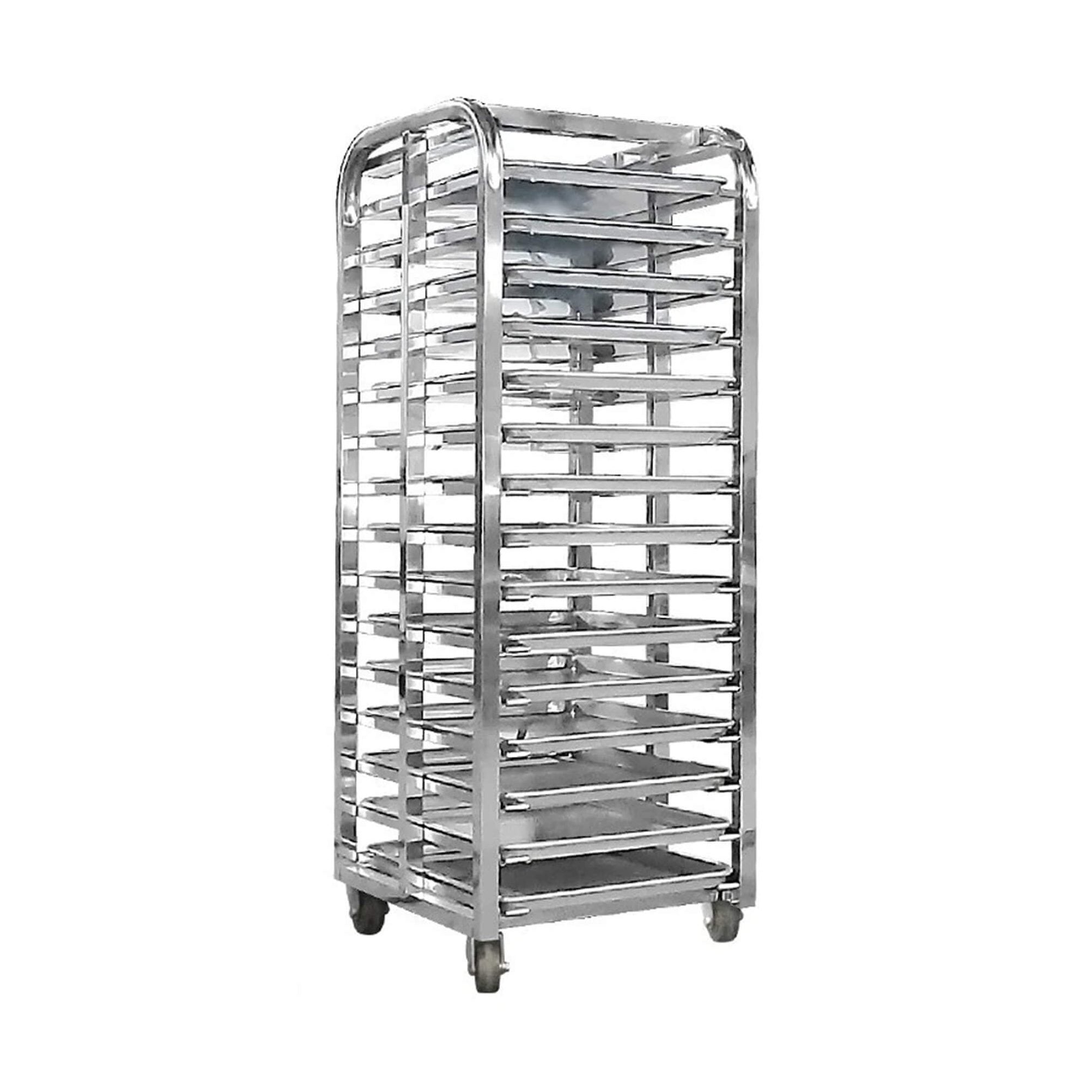 Commercial Heavy-Duty 15-Tray Blast Chiller Freezer Cabinet With Trolley Cart (SAK57249) by SAKSBY WHOLESALE
