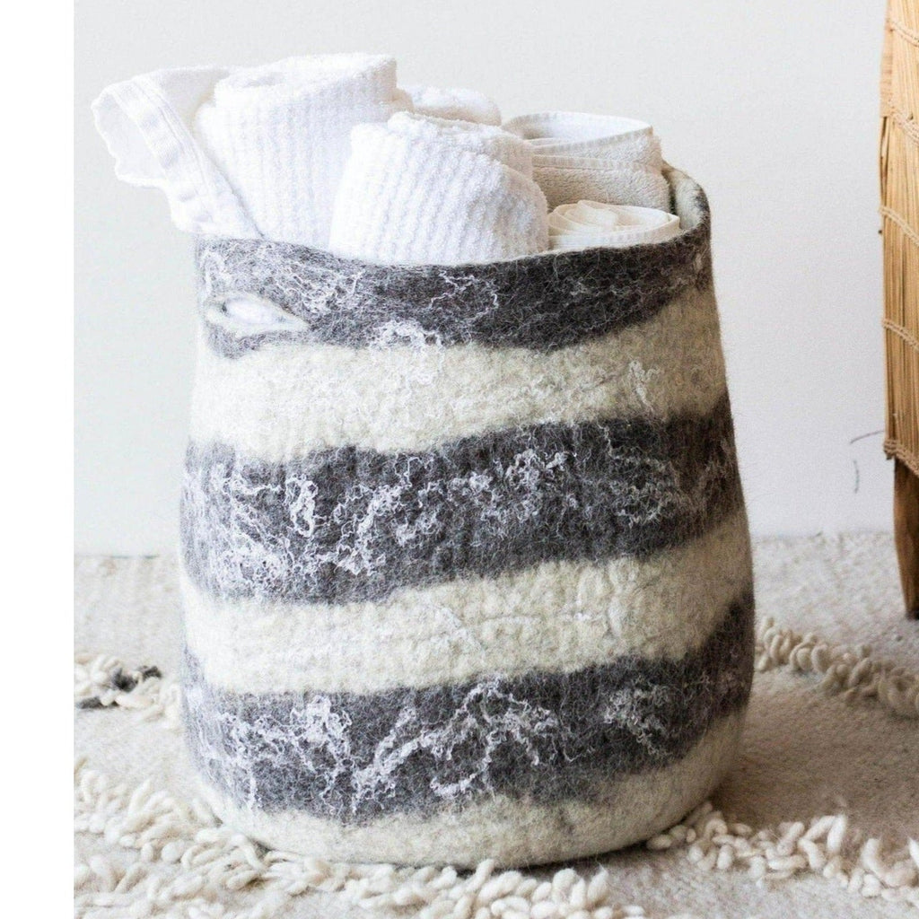 Ingobozi Woven Wool African Storage Basket