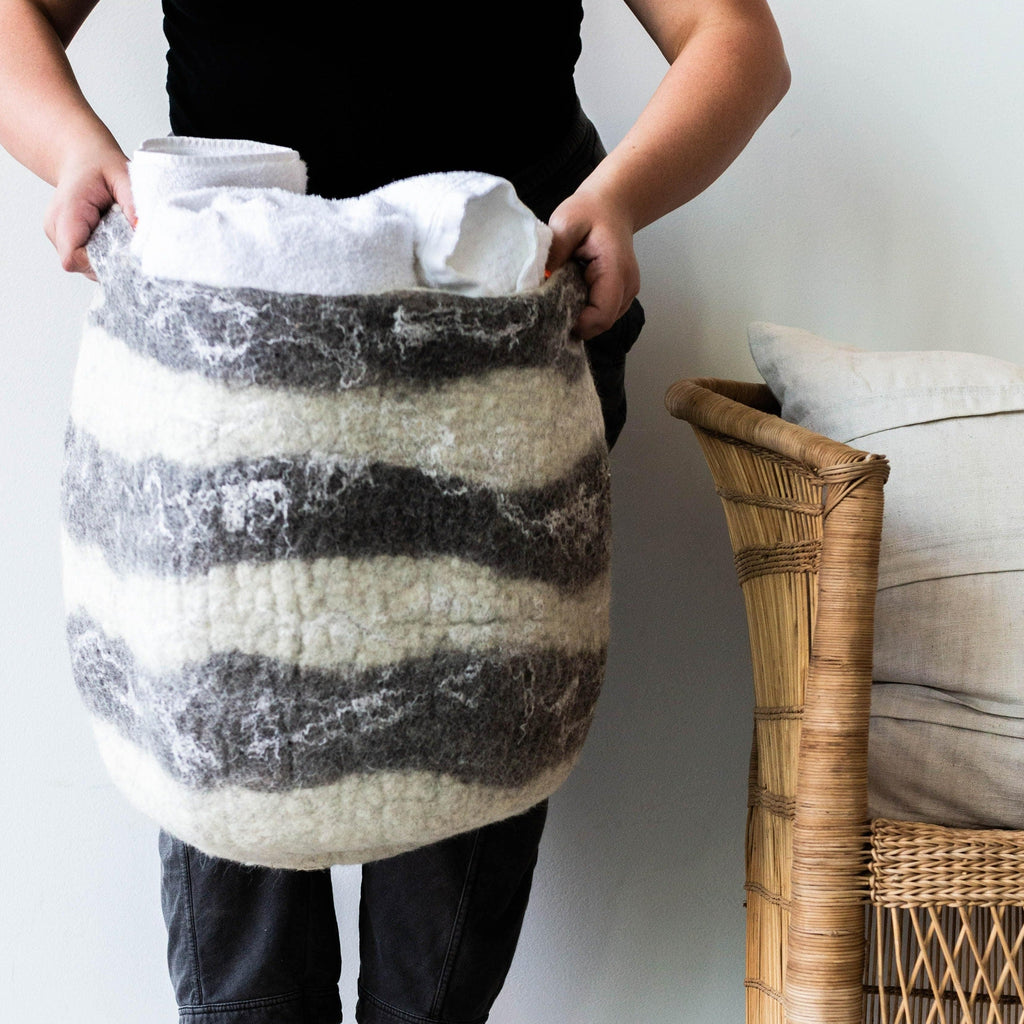 Ingobozi Woven Wool African Storage Basket