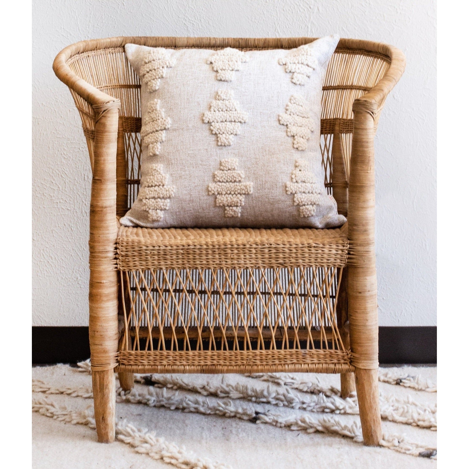 Isuvinu Cotton Square Throw Pillow
