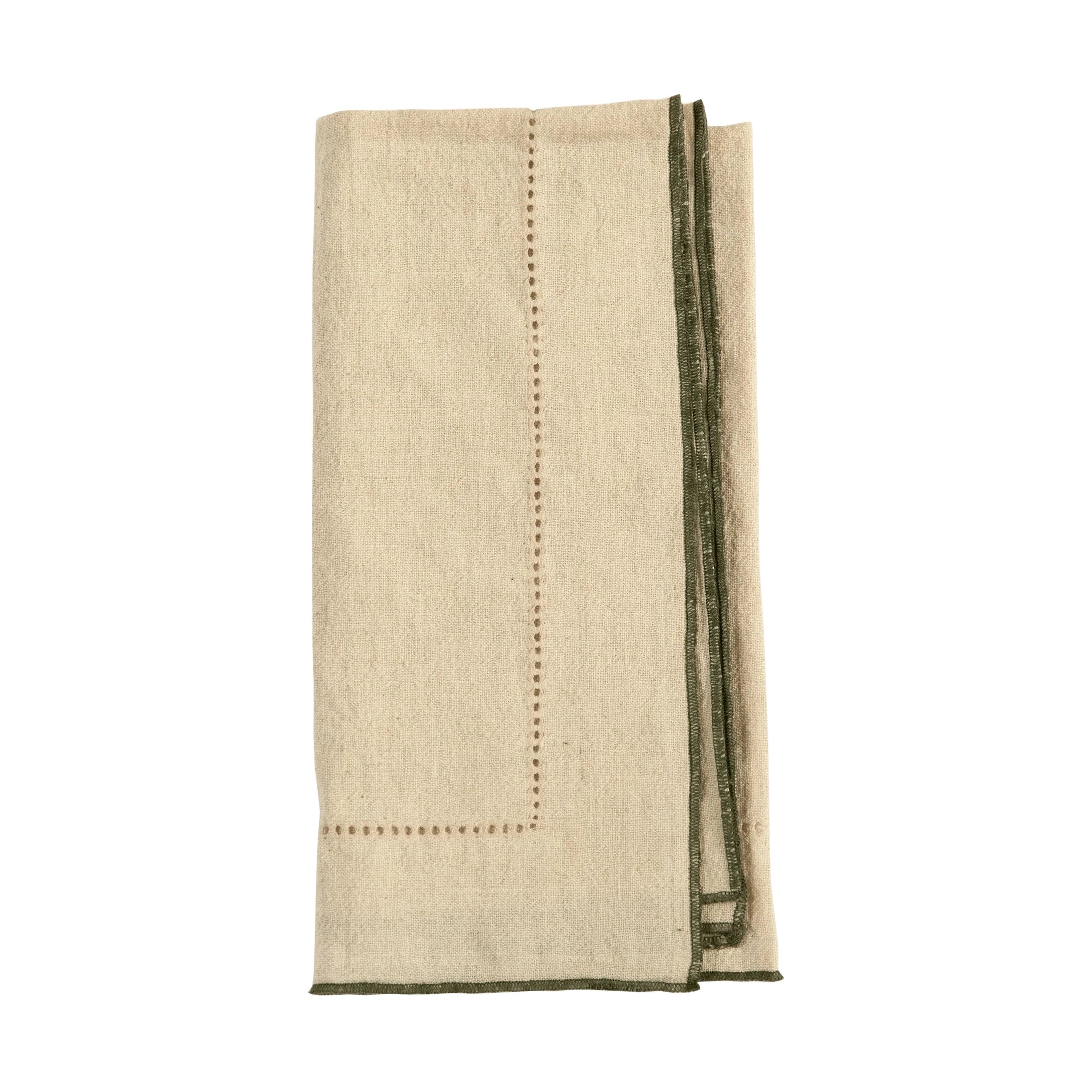 Jardin Handmade Linen Napkins, Set of 4 (3 Colors)