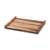 Kalmar Home Acacia Wood Large Serving Tray With Solid Bottom by Kalmar Home
