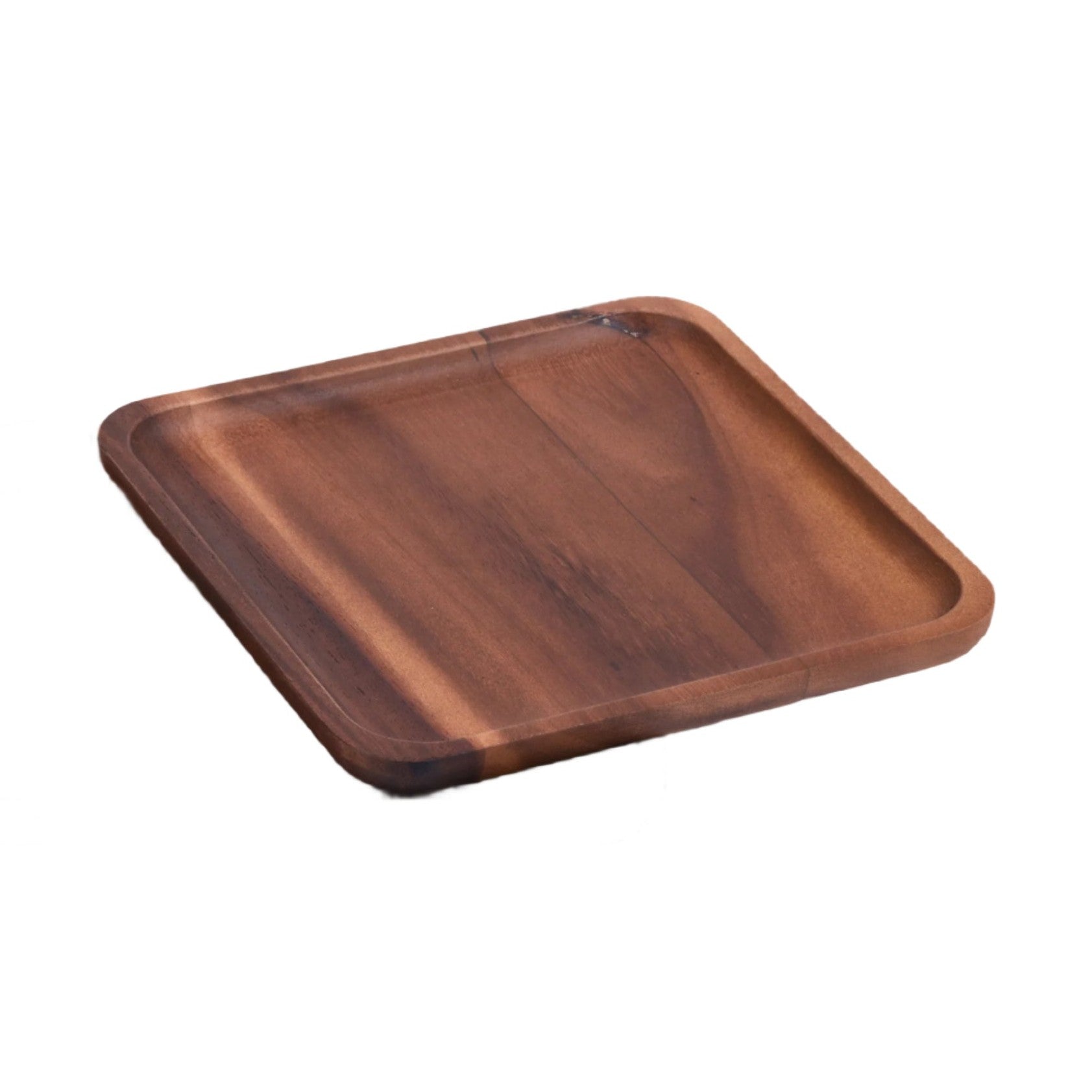 Kalmar Home Square Acacia Wood Plates Six Inches Set Of Two by Kalmar Home