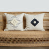 Khanya Throw Pillow in Grey and White