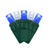 LED Mini Lights 5MM Blue/Cool White Twinkle - 6" Spacing